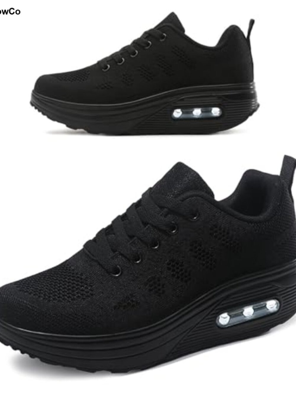 Platform Sneakers Women Air Cushion Walking Shoes Comfortable All Day